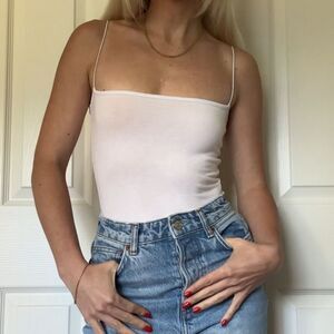 Ninety percent Eliza bodysuit in white